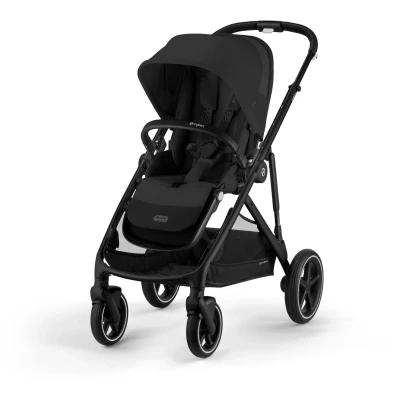 Abbildung von Cybex GAZELLE S Kombikinderwagen inkl. BeSafe iZi Go Modular X2 Babyschale, Moon Black/Black