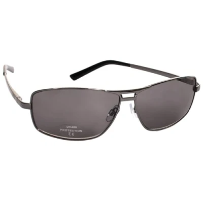 Abbildung von Trespass Enforcement, Gun Metal, Sonnenbrille mit UV Schutz &amp; Stofftasche / Kategorie 2 Gläser, Grau