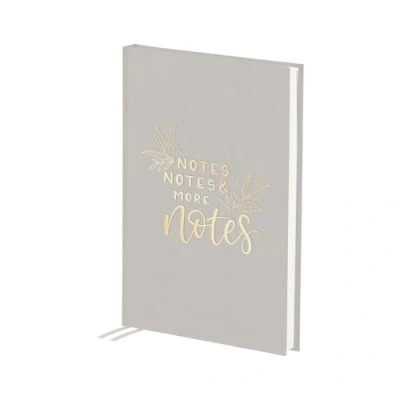 Abbildung von Rössler Bullet Journal A5 192 Seiten Hardcover Notizbuch punktkariert Innentasche gebunden dotted nachhaltig &amp; klimafreundlich 1 Stück Farbe: Grau Taupe
