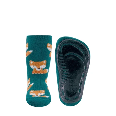 Abbildung von Ewers Stopper Fuchs Socken für Kinder, Größe: 18 19, Jade