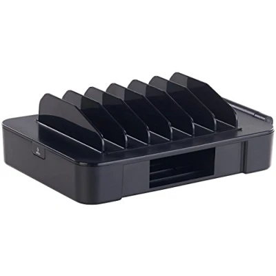 Abbildung von revolt Ladestation Tablet: Ladeständer für bis zu 6 Smartphones, Tablet PCs &amp; USB Geräte (Smartphone Ladestation, Handyladestation, PC Ständer)