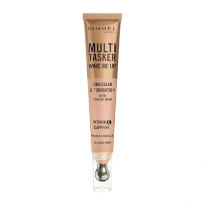 Abbildung von Rimmel Multi Tasker Wake Me Up Foundation and Concealer 20ml (Various Shades) 025 Rose Ivory