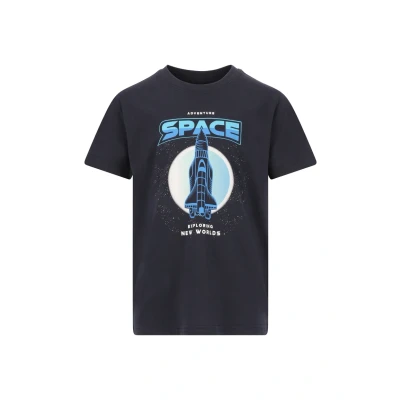 Abbildung von Zigzag Tshirt print für Kinder, Größe: 116, Blauw