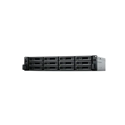 Abbildung von SYNOLOGY RS3621RPXS 2U 12BAY 2.2GHz 6C 8GB DDR4 4X 1GBE 2X USB 3.2 RPS, schwarz