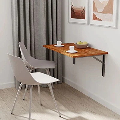 Abbildung von mikon 100x60 Wandklapptisch Klapptisch Wandtisch Küchentisch Schreibtisch Kindertisch Burgund