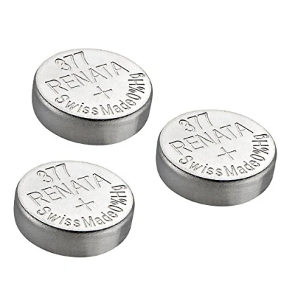 Abbildung von Uhrenbatterie Renata Swiss made 377 oder SR626SW OR AG4 1,5V (3 x SR 626 SW)