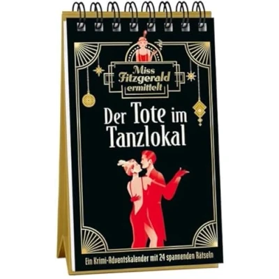 Abbildung von Miss Fitzgerald ermittelt: Der Tote im Tanzlokal: Ein Krimi Adventskalender mit 24 spannenden Rätseln (Miss 20er Jahre Adventskalender)