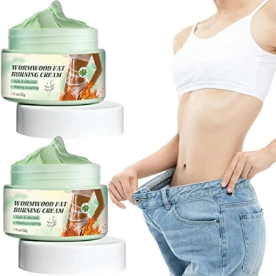 Abbildung von Anti Cellulite Creme Fettverbrennung Bauch Slim Creme, NatüRliche Wermut HeißE Flacher Fettverbrennungscreme, Schlankheitscreme, Fett Weg 30g (2 Stück)