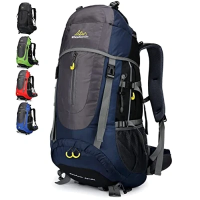 Abbildung von Doshwin 70L Trekkingrucksack Campingrucksack Reiserucksack Wanderrucksack Großer Rucksack für Damen Herren (Dunkelblau)