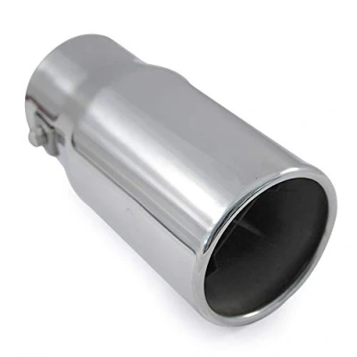 Abbildung von Universal Auspuffblende Endrohr Sport Schalldämpfer Edelstahl 58mm Chrom