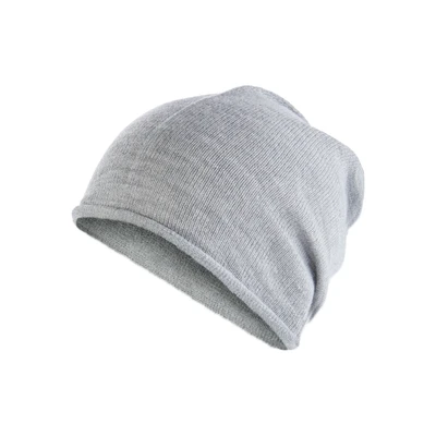 Abbildung von Laura Scott Beanie, aus weichem Feinstrick, mit modischem Rollrand