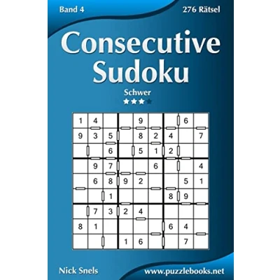 Abbildung von Consecutive Sudoku Schwer Band 4 276 Rätsel