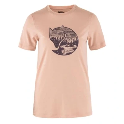 Abbildung von Fjallraven 84118 302 357 Abisko Wool Fox SS W T Shirt Damen Chalk Rose Port Größe L