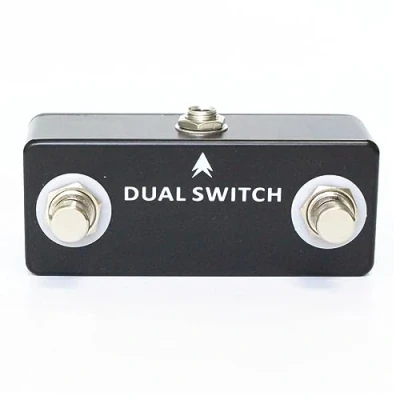 Abbildung von Dual Fußschalter Pedal für Gitarre Effektpedal, Switch Effektpedal True Bypass Vollmetall