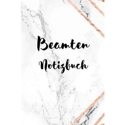 Abbildung von Beamten Notizbuch: Notizen machen Schreibheft Organizer Geschenkidee 120 Seiten