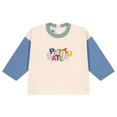 Abbildung von Petit Bateau A0BPH Langarm T Shirt Baby Jungen Avalanche/Beach 24 Monate