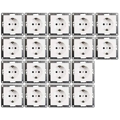 Abbildung von McPower Steckdose Schutzkontakt Flair 250V /16A, Einsteckschutz, 18er