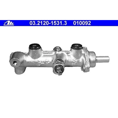 Abbildung von ATE 03.2120 1531.3 Hauptbremszylinder 4 20,6 M10x1 VOLKSWAGEN: GOLF 1, Caddy 1 Pickup, Cabriolet, AUDI: Coupe B2, 80 B2