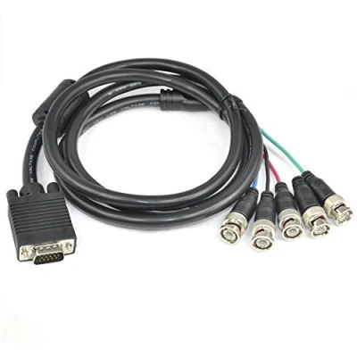 Abbildung von PremiumCord VGA 5X BNC 2 m, M/M, Verbindungskabel 15p, schwarz