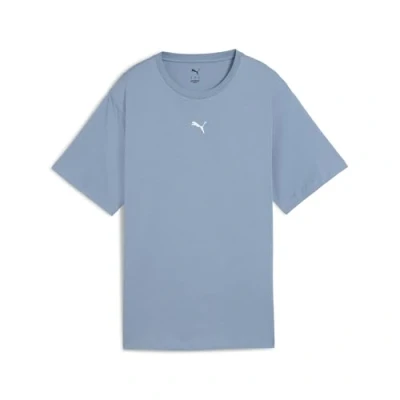 Abbildung von Puma ESS Relaxed T Shirt Damen Mit Plain Cool Blue Größe: M