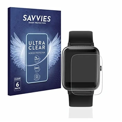 Abbildung von Savvies 6 Stück Schutzfolie für Yamay SW021 / ID205L Displayschutz Folie Ultra Transparent