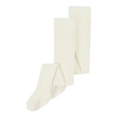 Abbildung von Name it 2 PACK Strumpfhose für Kinder, Größe: 74/80, White alyssum