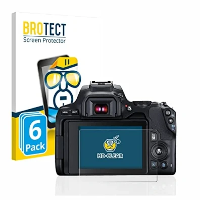 Abbildung von BROTECT (6 Stück Schutzfolie für Canon EOS 250D Displayschutz Folie Ultra Klar