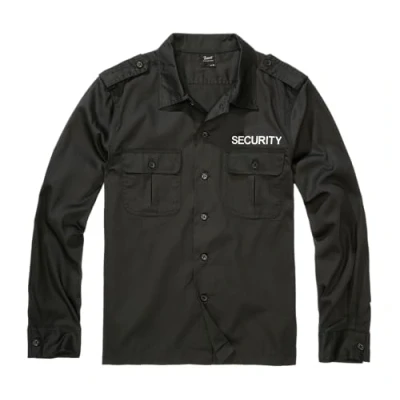Abbildung von Brandit Herren Security US Shirt Long Sleeve Klassisches Hemd, Black, M