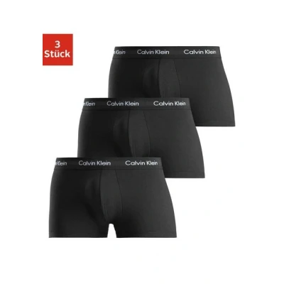 Abbildung von Calvin Klein Underwear LOW RISE Trunk 3 PACK Panties black, Herren, Größe: XL, Black