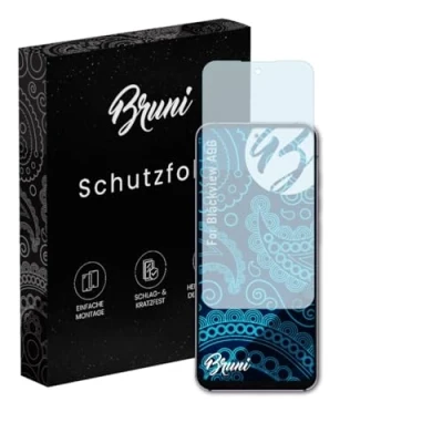 Abbildung von Bruni Schutzfolie kompatibel mit Blackview A96 Folie, glasklare Displayschutzfolie (2X)