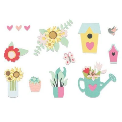 Abbildung von Sizzix Thinlits Die Set 5PK Floral Garden 665341 Jessica Scott (07 21)