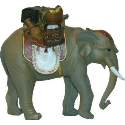 Abbildung von Elefant mit Gepäck, geeignet für 15 bis 20cm Figuren