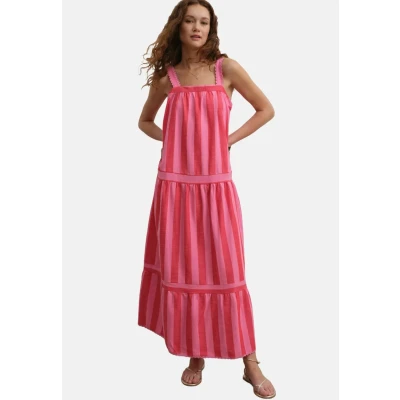 Abbildung von Next Freizeitkleid, Damen, Größe: 38, Red pink stripe