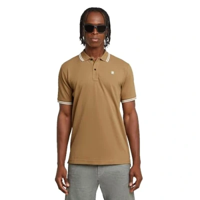 Abbildung von G STAR Dunda Stripe Poloshirt, Herren, Größe: XXL, Safari