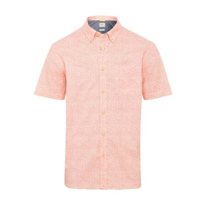 Abbildung von CAMEL ACTIVE Regular Fit Hemd Halbarm Button Down Kragen Muster rot Gr. M