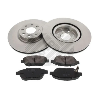 Abbildung von MAPCO 47703 Bremsscheiben und beläge Vorderachse innenbelüftet OPEL: Corsa D Schrägheck (S07) 1.3 CDTI 2006 2014