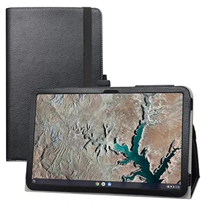 Abbildung von LIFANG Kompatibel mit Nokia T20 Hülle,Schutzhülle Hochwertiges PU Leder Tasche Case für 10.4&quot; Tablet,Schwarz
