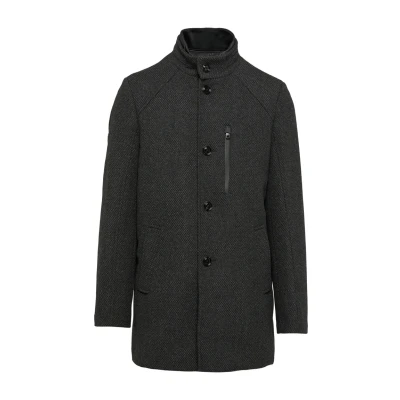 Abbildung von s.Oliver BLACK LABEL Langmantel Wattierter Wollmix Mantel mit herausnehmbarem Einsatz herausnehmbares Futter