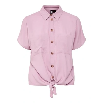 Abbildung von Pieces Kurzarm Pcpia Hemdbluse, Damen, Größe: Small, Dawn pink