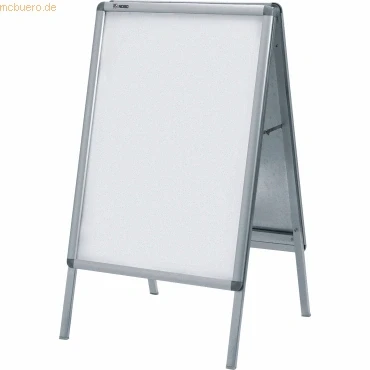 Abbildung von Nobo Kundenstopper A2 898x482x75mm silber