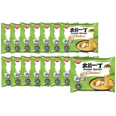 Abbildung von Nissin Multipackung Ramen Instant Nudeln Noodles Demae Huhn (15 x 100 Gramm)