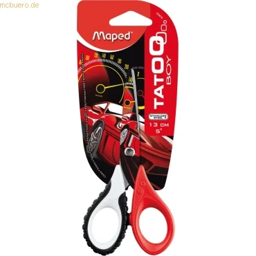 Abbildung von Maped 470010 Bastel Schere TATOO, 13cm, bedruckte Klingen, Modell sortiert