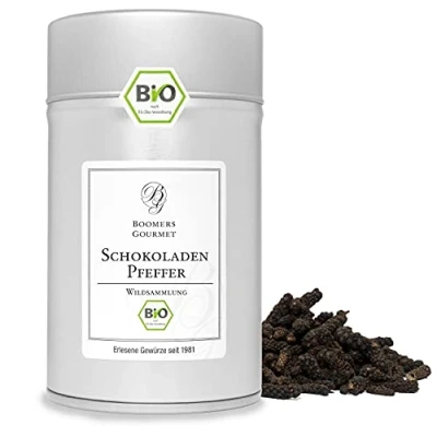 Abbildung von Boomers Gourmet BIO Schokoladen Pfeffer Gewürzdose 11,5 cm 40 g