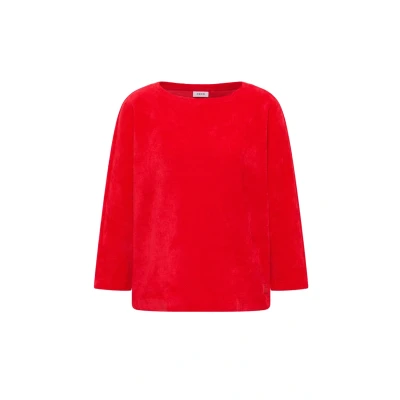 Abbildung von Cecil CORD Langarmshirt, Damen, Größe: Medium, Rot