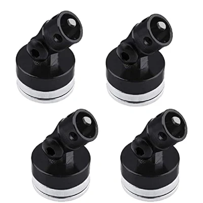 Abbildung von CENPEK 4 Stück RC magnetische Karosseriepfosten Legierung magnetisch Stealth unsichtbar Körper Shell Mount Säule kompatibel mit HSP Redcat Himoot Traxxas SCX10 4WD 1/10 Auto schwarz