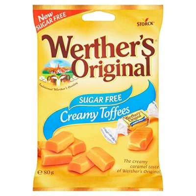 Abbildung von Werther&#039;s Original Zucker Frei Toffee, 80 g