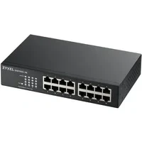Abbildung von Zyxel 16 Port Gigabit Ethernet Unmanaged Switch Design ohne Lüfter [GS1100 16v3]