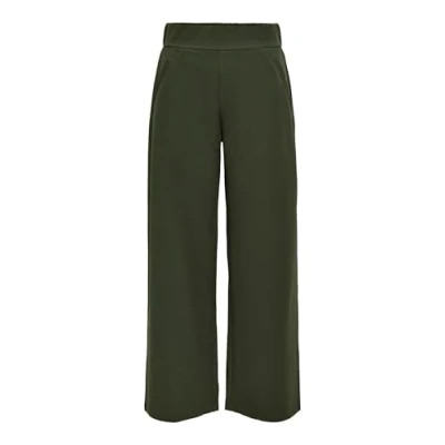 Abbildung von JdY Damen Jdylouisville Catia Life Wd PNT JRS Noos Hose Mit Hohem Bund Und Weitem Bein, Forest Night, 8/XXL/L