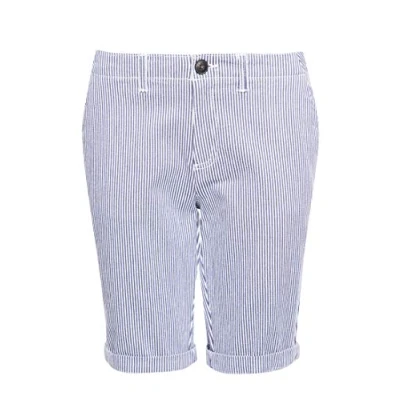 Abbildung von Superdry Damen City Chino Shorts, Blau (Navy Stripe JKC), 34