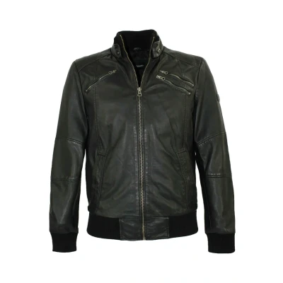 Abbildung von Bruno Banani Ernesto Lederjacke, Herren, Größe: 56, Schwarz